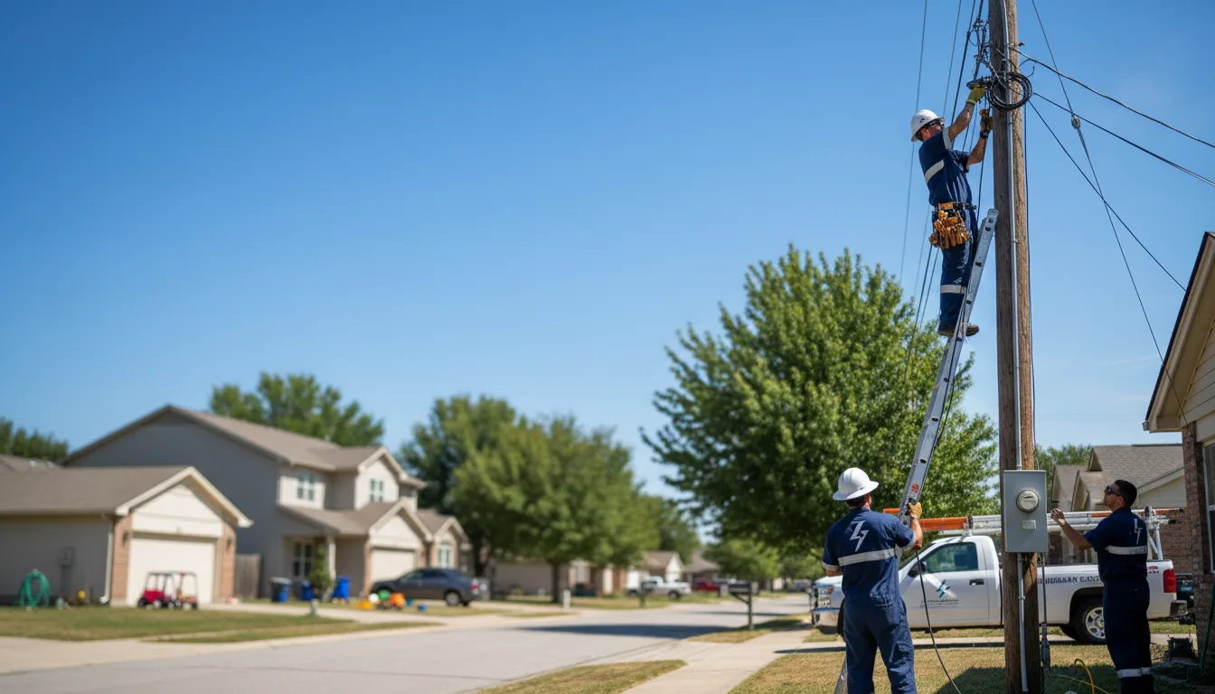 Residential electrician providing installation services in Pendleton, IN